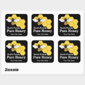 Honigbienenzuchtbetrieb Quadratischer Aufkleber (Blatt)