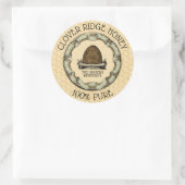 Honigbienenzuchtmarke Runder Aufkleber (Tasche)