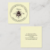 Honigbienenzuchtprodukte aus Rustic Honey Quadratische Visitenkarte (Vorne/Hinten)