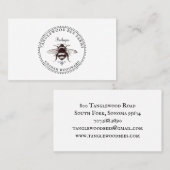 Honigbienenzuchtprodukte aus Rustic Honey Visitenkarte (Vorne/Hinten)