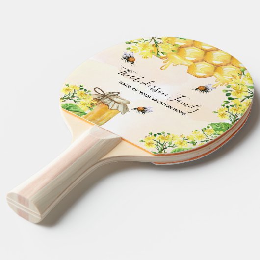 Honigblüten Tischtennis Schläger (Vorderseite)