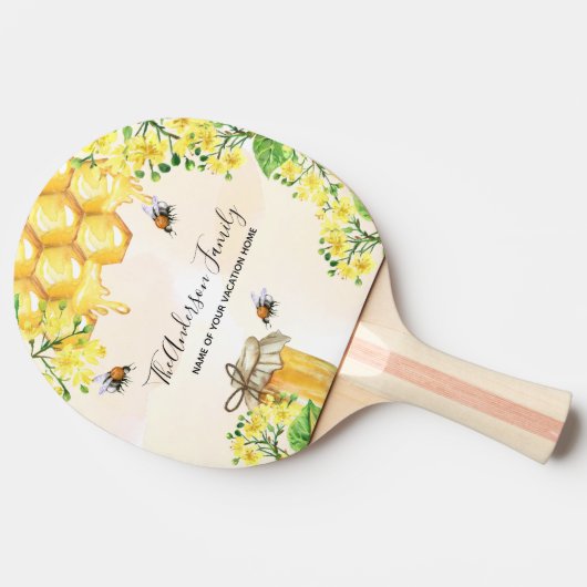 Honigblüten Tischtennis Schläger (Seitenansicht)