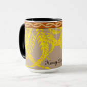 Honigbüste auf einer Combo-Tasse (B) Tasse (Vorderseite Links)