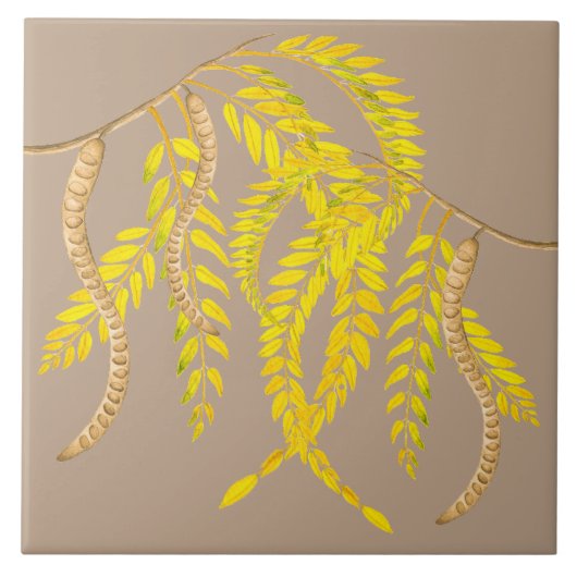 Honigbüste auf einer Keramik Fliese (Vorderseite)