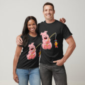 Honigdachs Fischer Fischernetz Fisch T-Shirt (Unisex)