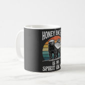 Honigdachs Ist Mein Krafttier Kaffeetasse (Vorderseite Links)