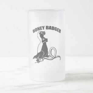 Honigdachs Mattglas Bierglas