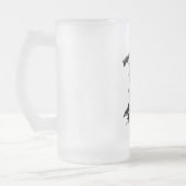 Honigdachs Mattglas Bierglas (Links)
