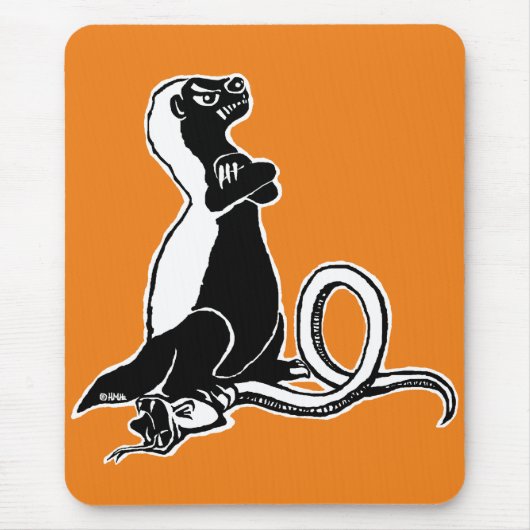 Honigdachs Mousepad (Vorne)