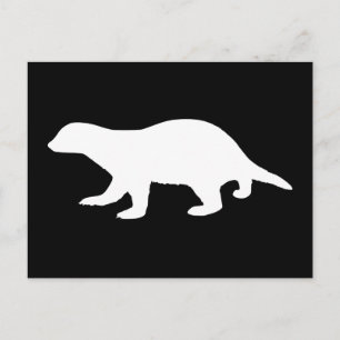 Honigdachs Postkarte