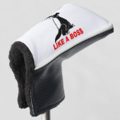 Honigdachs, wie ein Chef Golf Headcover (3/4 Vorderseite)