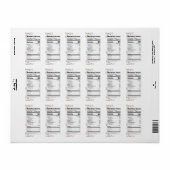 Honigernährungssiegel für hübsche Blume Adressaufkleber (Vorne)