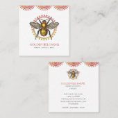 Honigerzeugnisse aus Golden Beary oder Farm Honey Quadratische Visitenkarte (Vorne/Hinten)