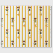 Honigetikett Geschenkpapier (Flach)