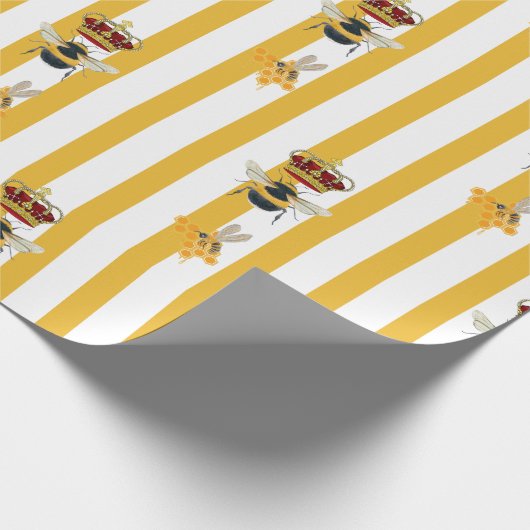 Honigetikett Geschenkpapier (Ecke)