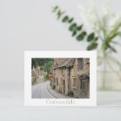 Honigfarbene Hütten in Castle Combe, Vereinigtes K Postkarte (Stehend Vorderseite)