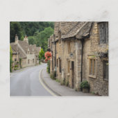 Honigfarbene Hütten in der Cotswolds-Postkarte Postkarte (Vorderseite)