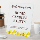 Honigfarm für Nutzbienen Sockelschild (In Situ)