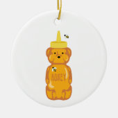 Honigflasche Keramik Ornament (Vorne)