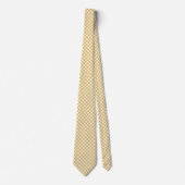 Honiggelb Gingham Krawatte (Vorderseite)