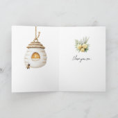 Honiggelbe Blumen Ich liebe dich Karte (Innenseite)