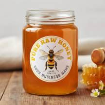 Honigglas-Bienenimkerei-Wasserfestes Produktetiket