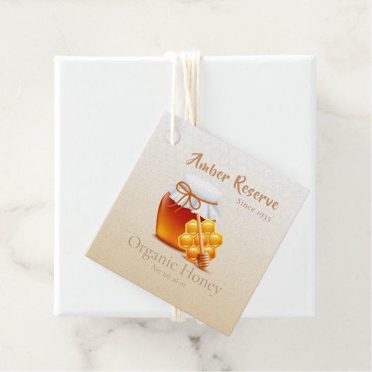 Honigglas Geschenkanhänger (Beispiel)