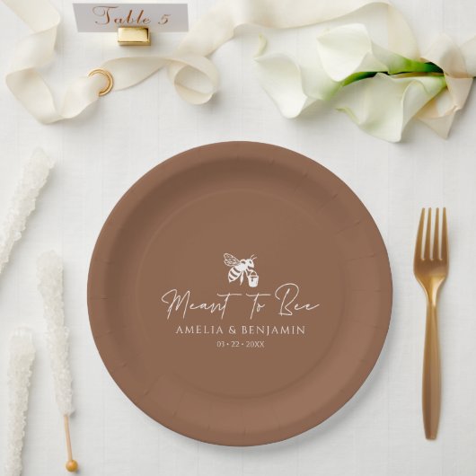 Honigglas Hochzeitsgunst für Gäste Pappteller (Hochzeit)