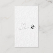 Honiggläser und Honigwaben Visitenkarte (Rückseite)