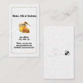 Honiggläser und Honigwaben Visitenkarte (Vorne/Hinten)