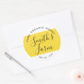 Honigjar-Etikett für Kleinbetriebe Runder Aufkleber (Umschlag)