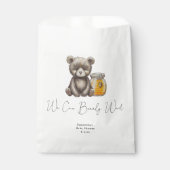 Honigjar und Teddy Bär - Wir können schon warten Geschenktütchen (Vorderseite)