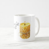 Honigkerze erleuchte mein Leben Kaffeetasse (VorderseiteRechts)