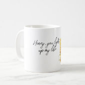 Honigkerze erleuchte mein Leben Kaffeetasse (Vorderseite Links)
