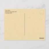 Honigkinderbienen und -Rose Postkarte (Rückseite)