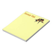 Honigliste mit Biene Notizblock (Rotiert)
