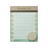 Honigliste Notizblock (Rotiert)