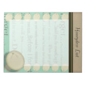 Honigliste Notizblock (Vorderseite)