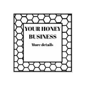 Honigmarke Gummistempel (Prägung)