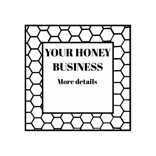 Honigmarke Gummistempel (Prägung)