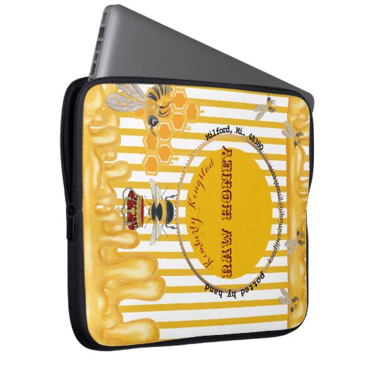 Honigmarke Laptopschutzhülle (Vorne Rechts)