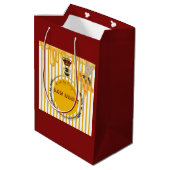 Honigmarke Mittlere Geschenktüte (Rückseite Schrägansicht)