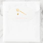 Honigmarke Ovaler Aufkleber (Tasche)