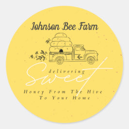 Honigmarke Runder Aufkleber