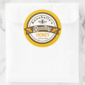 Honigmarke Runder Aufkleber (Tasche)