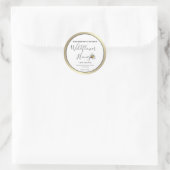 Honigmarmelade des modernen Herzens Runder Aufkleber (Tasche)