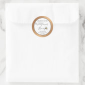 Honigmarmelade des modernen Herzens Runder Aufkleber (Tasche)