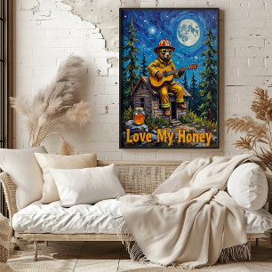 Honigmelodien: Bär auf dem Dach Poster