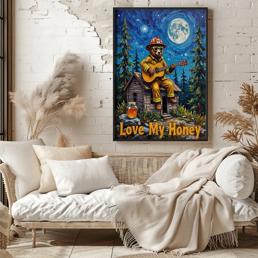 Honigmelodien: Bär auf dem Dach Poster