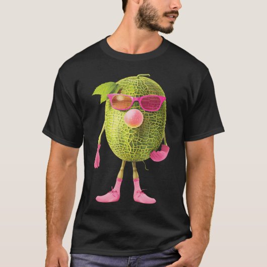 Honigmelonen-Bubble-Gum T-Shirt (Vorderseite)